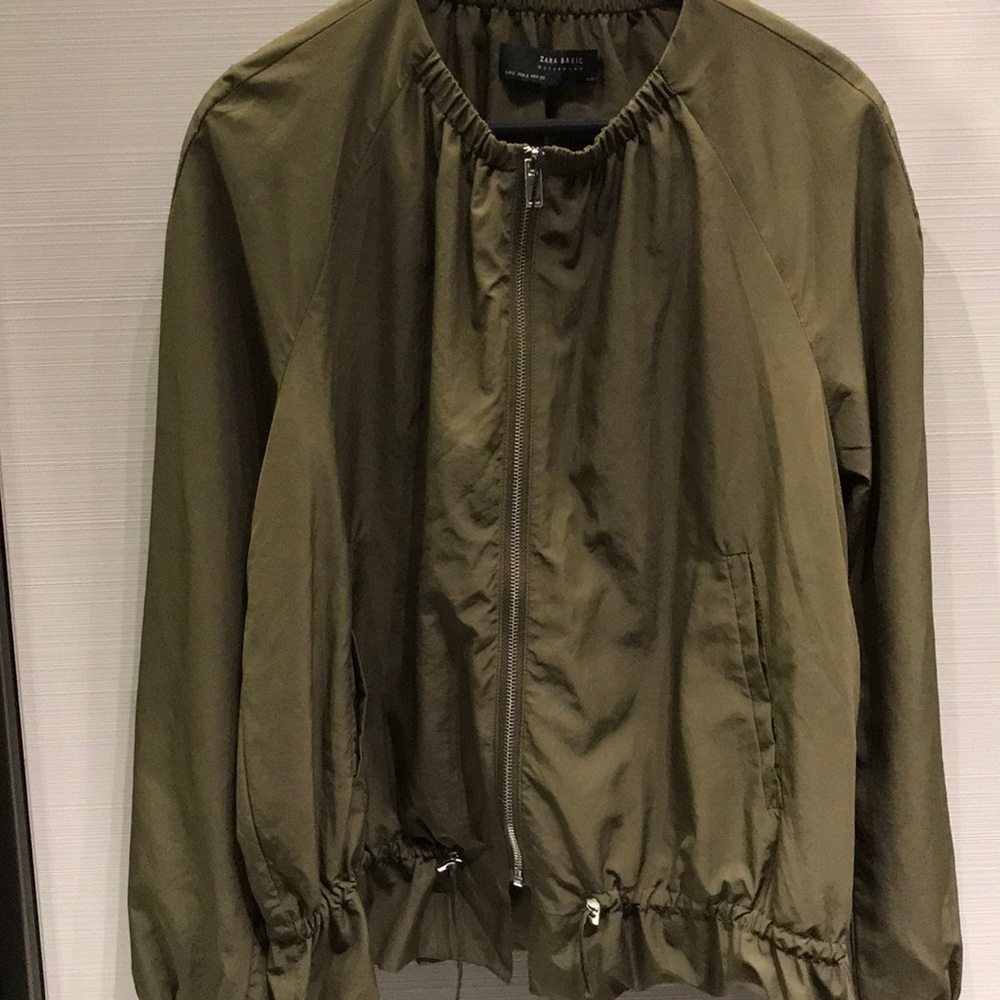 Zara Basic Outerwear Jacket - Green